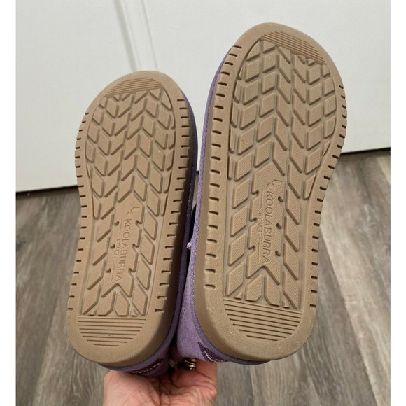 New KOOLABURRA BY UGG Andrah Suede Leather Short Boot Sz 2 Y  Big Girls Purple - Picture 12 of 12